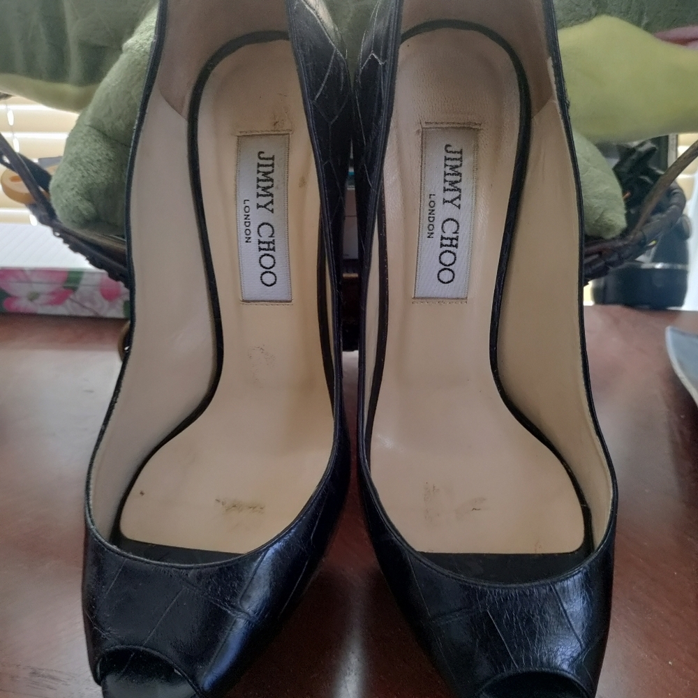 Beautiful Crocodile-Like Jimmy Choo Stilettos... 7.5